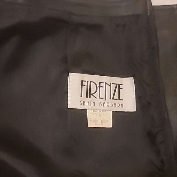Firenze vintage leather skirt size 10 - Picture 6 of 7